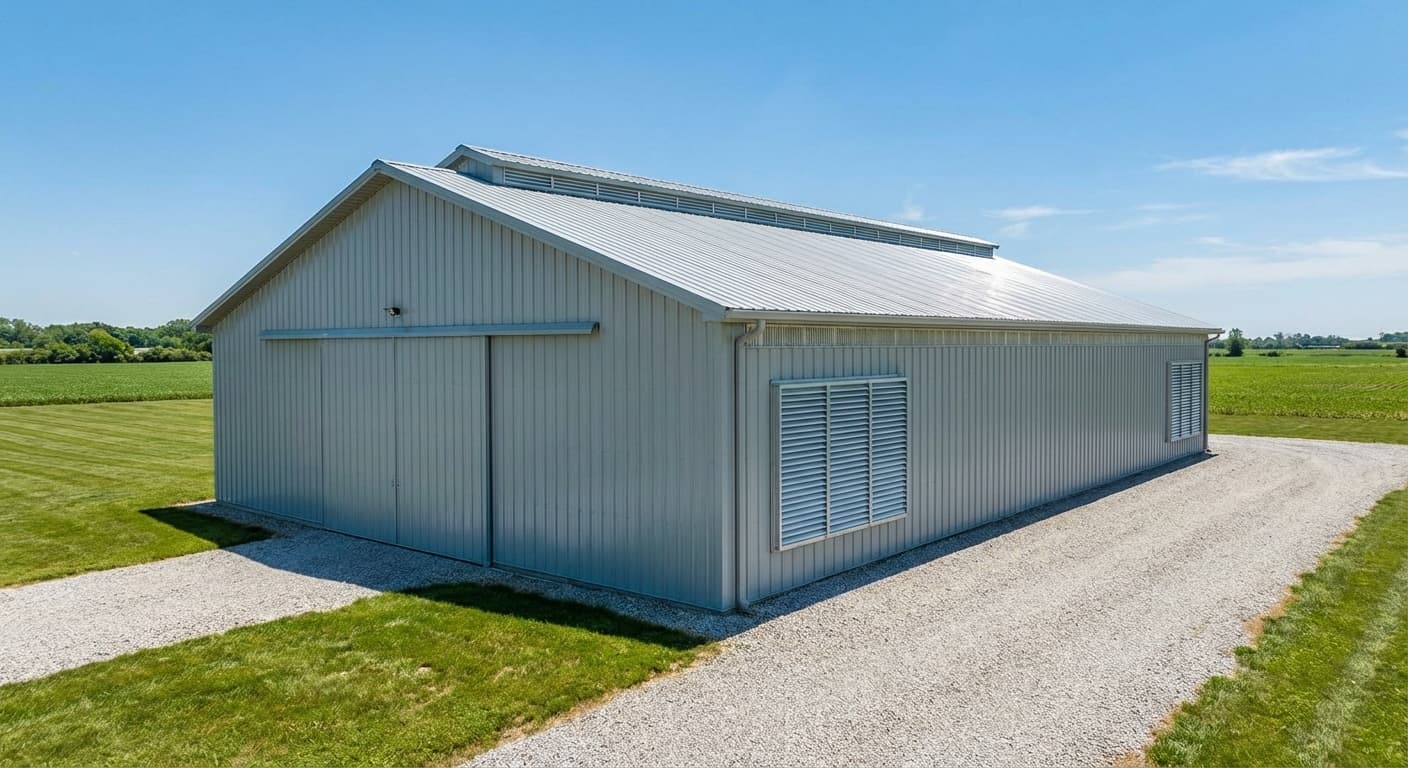 40×80 Metal Barn: Ventilation Specs That Beat Summer Heat Gain