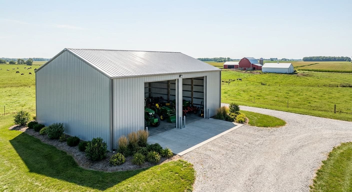 Metal Agricultural Building 30×40 Installed Price, No Hidden Site-Work Fees