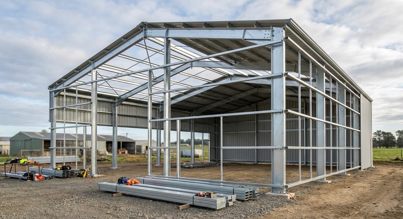 30×40 Steel Barn Cost per Sq Ft Shrinks When Galvanized Framing Is Standard