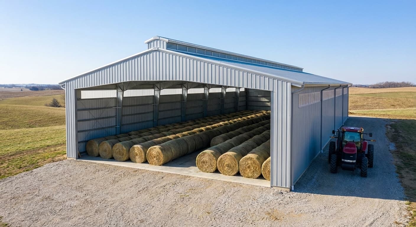 Steel Hay Barn Sizes: Keep Bales Dry Without Overbuilding