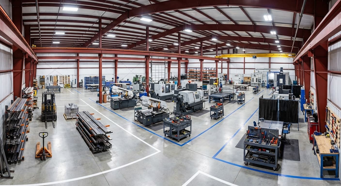 40×80 Workshop Steel Building Layouts That Save Tool Transit Time