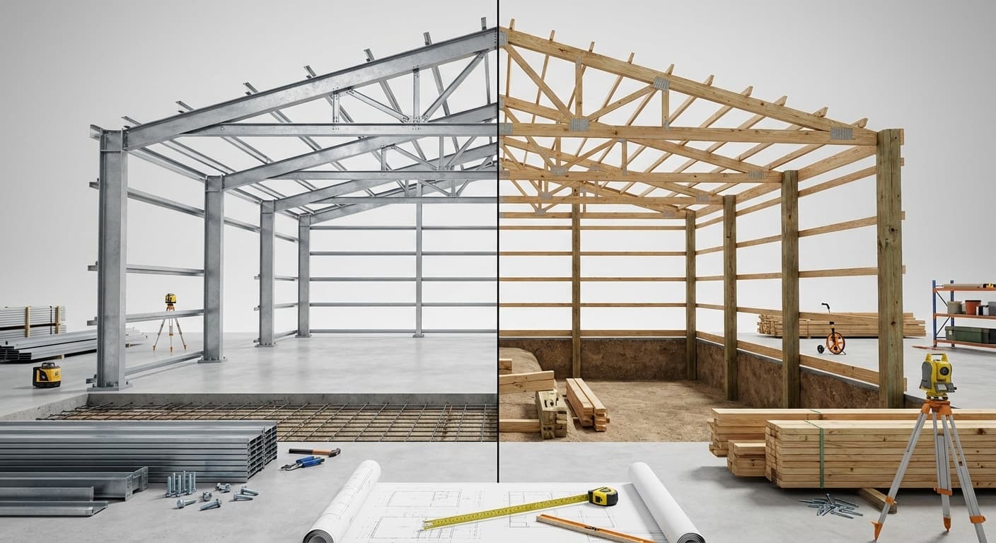 Cost Gap: 30×40 Steel Building Versus Pole Barn Over Ten Years