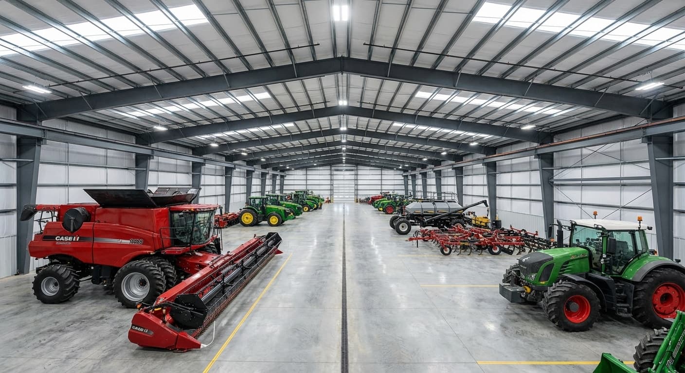 Farm Equipment Storage Building Dimensions That Save Maneuvering Time