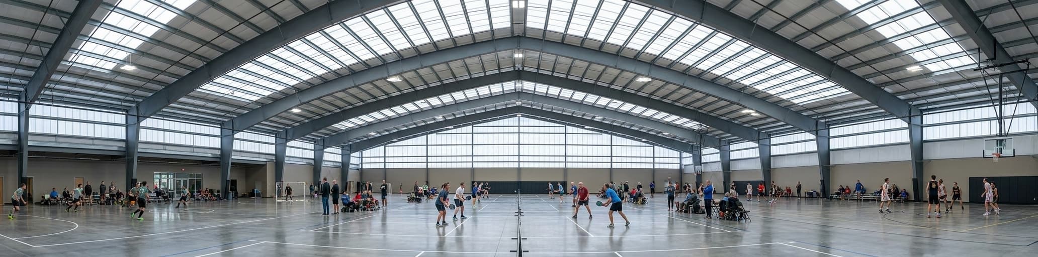 Recreational Steel Buildings: Sizing Matrix for Indoor Soccer, Tennis & Multi-Sport Use