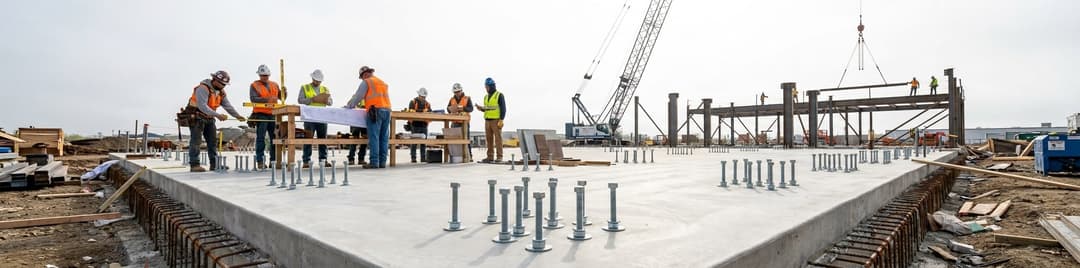 Coordinating Slab Pour and Steel Erection for a 20×40 Footprint