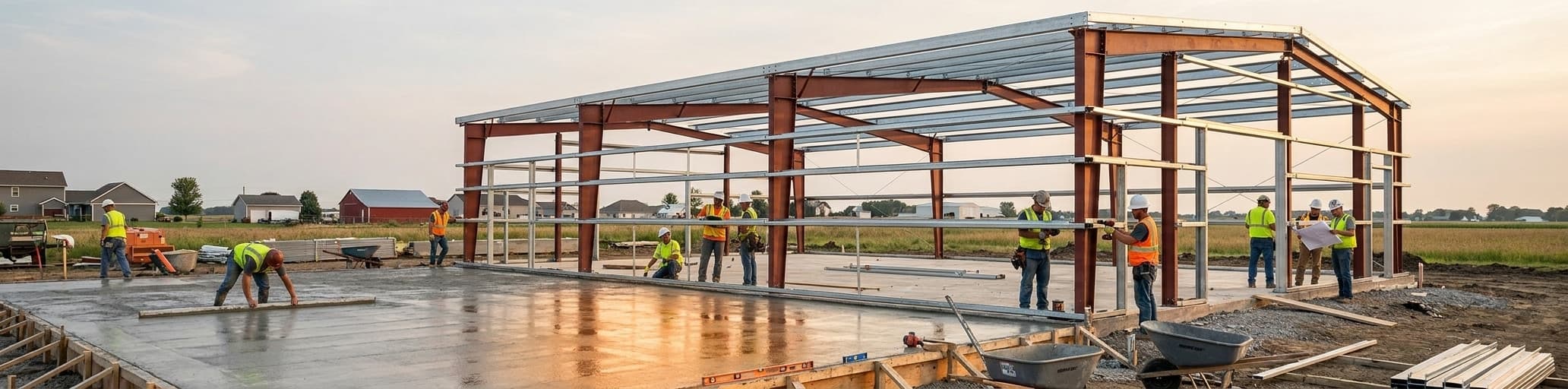 30×40 Metal Building Cost 2026: Slab, Kit & Total