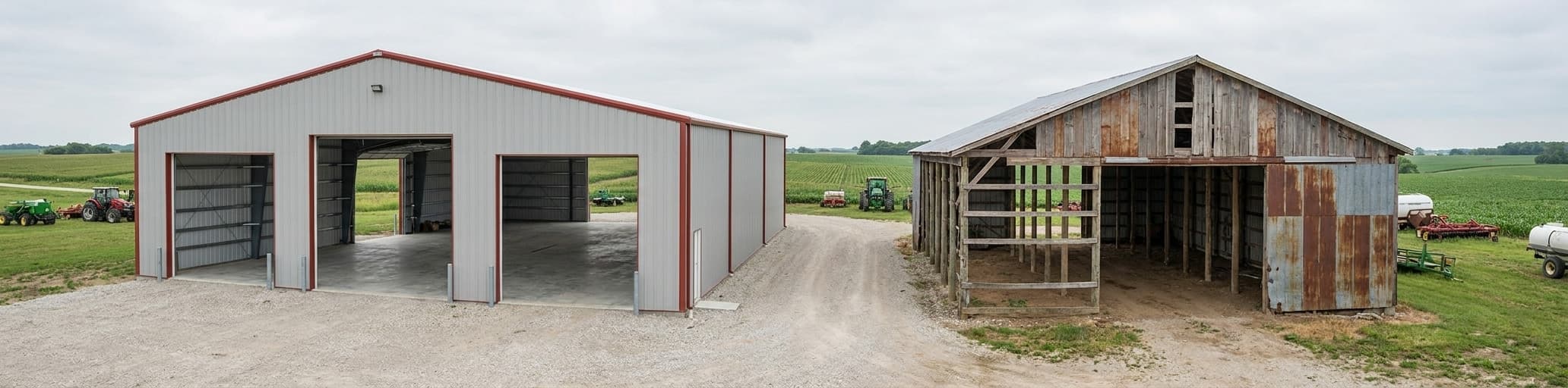 Steel Farm Buildings vs. Pole Barns: 20-Year Maintenance Cost Breakdown