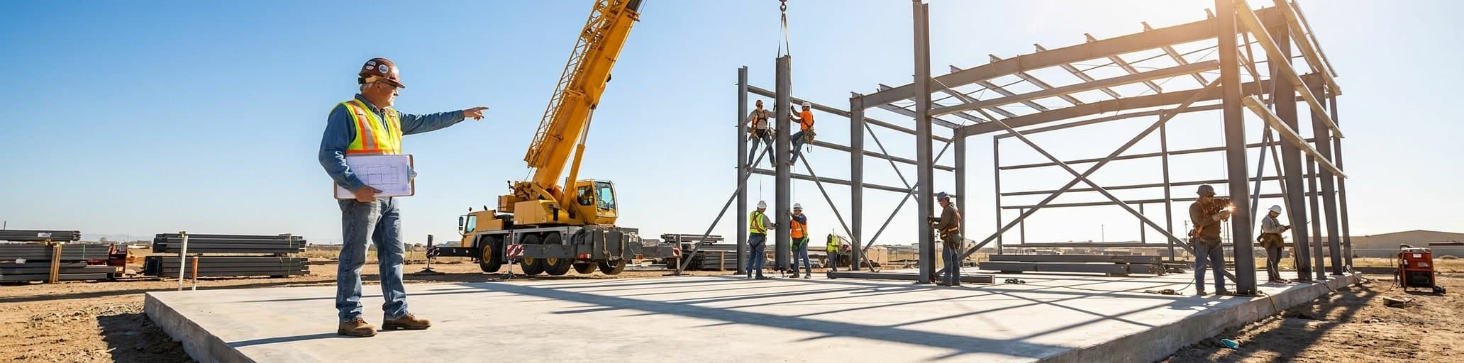 Metal Building Installers Near Me: Crew Composition & Erection Phases