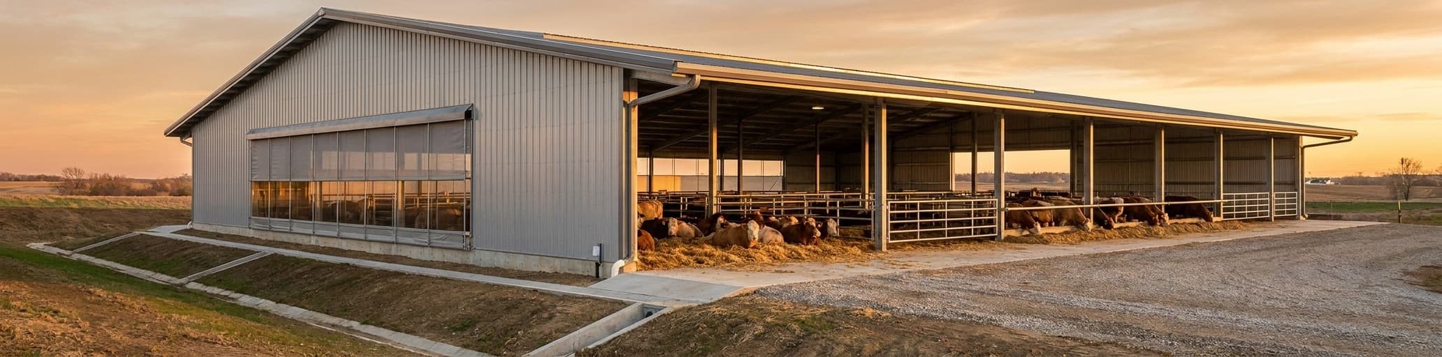 Cattle Comfort: Converting a 20×40 Steel Frame into a Seasonal Shelter