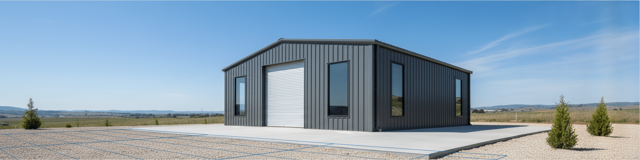 30x40 Metal Building with Slab